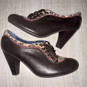 Poetic License Brown & Leopard pump shoes 39
